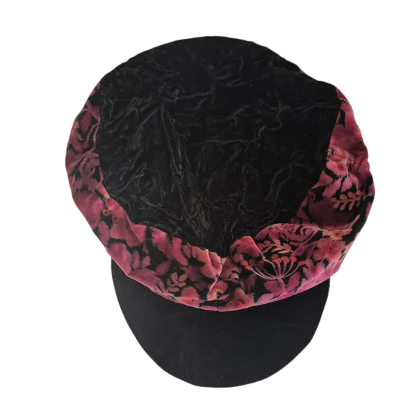Vintage Poor BoyRevesable Pink and Black Velvet Women display picture 2